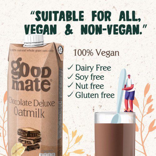 Milk : Goodmate Chocolate Deluxe Oat Milk 1000ml