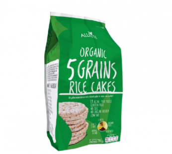 Rice Cakes, 5 Grain, Organic, GF, Allrite, 76 gm