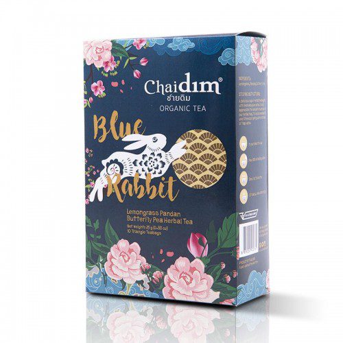 Tea: Chaidim organic tea, Lemongrass Pandan, Butterfly Pea Herbal, 25g