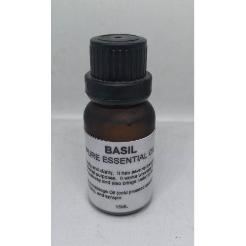 Essential Oil, Basil, 15ml