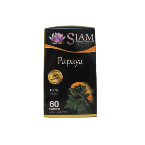 Siam Superherbs – Papaya Leaf 60 Capsules