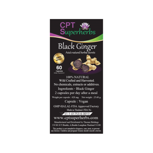 Siam Superherbs – Black Ginger 60 Capsules