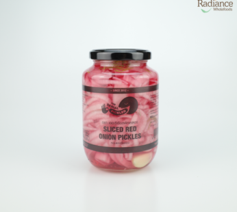 Sliced red onion pickles 460g, The Serial Pickler