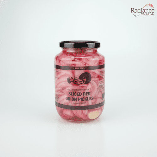 Sliced red onion pickles 460g, The Serial Pickler