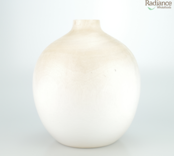 Big White Wooden Vase