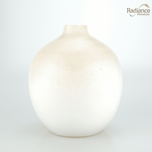 Big White Wooden Vase