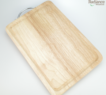 Wooden Cutting Board (Silver handle)