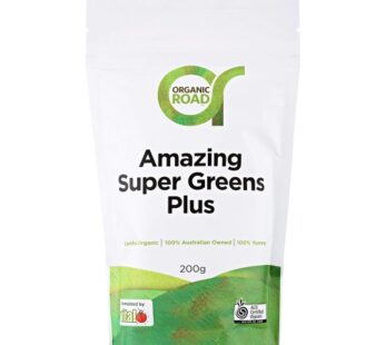 Amazing Super Greens Plus, Organic Road, Australia certified organic, Imported