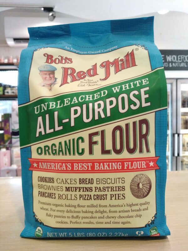 Bob's Red Mill Organic unbleached white all-purpose flour, 2.27kg