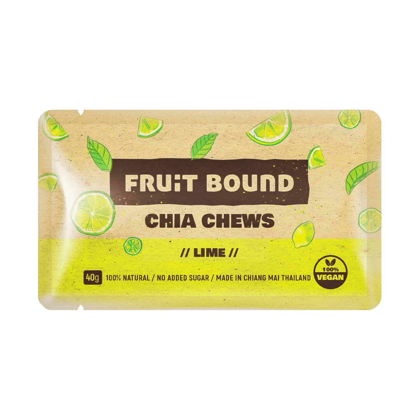 Fruit Bound Chia Chews Lime 40g