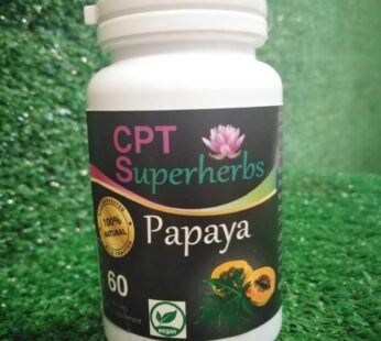 Papaya 60 capsule Bottle SUPER HERBS