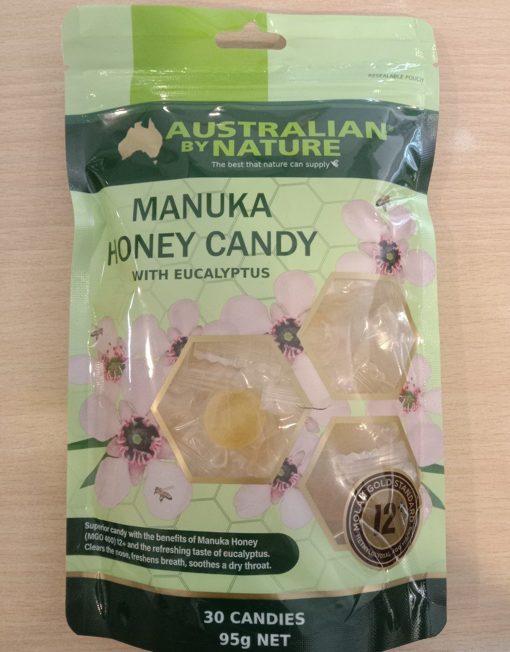 Manuka Honey Candy with Eucalyptus 95G/30Candies