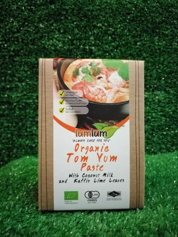 Organic Tom Yum Paste with Coconut Milk & Kaffir Lime Leaves  100G