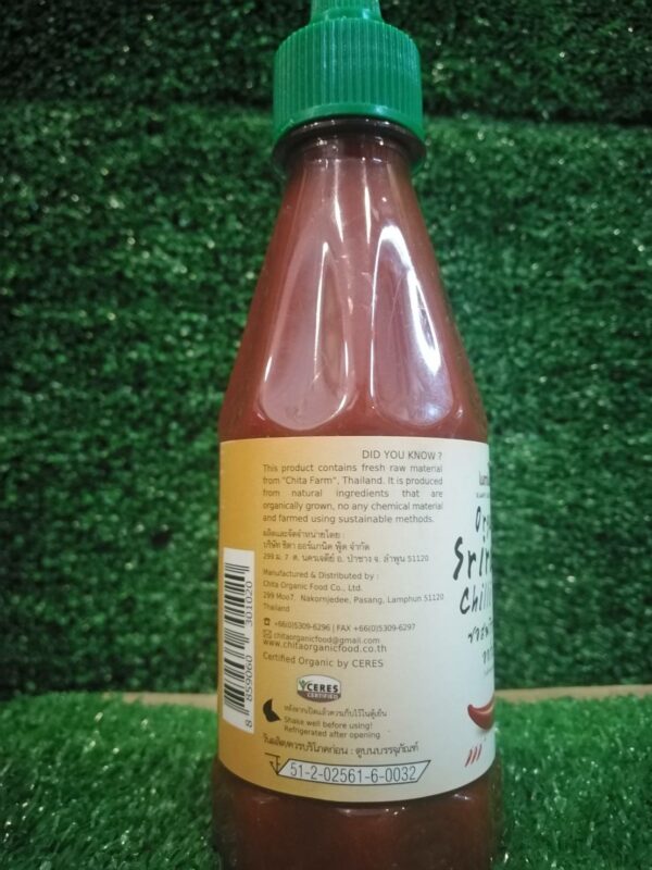 Organic Sriracha Chilli Sauce 250 g - Image 3