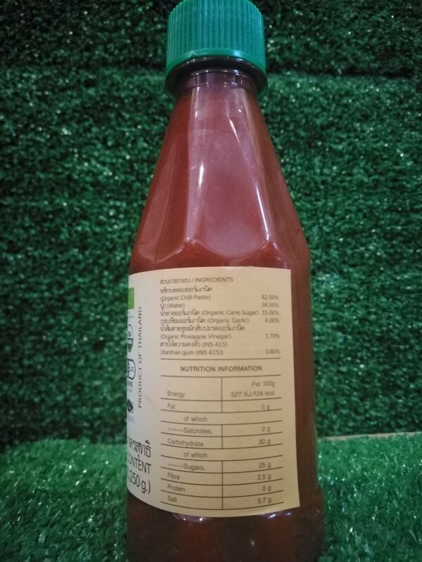 Organic Sriracha Chilli Sauce 250 g - Image 2