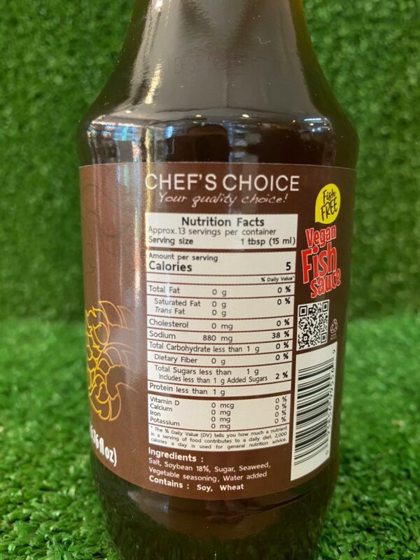 Vegan Fish sauce 200ml CHEF'S CHOICE - Image 3