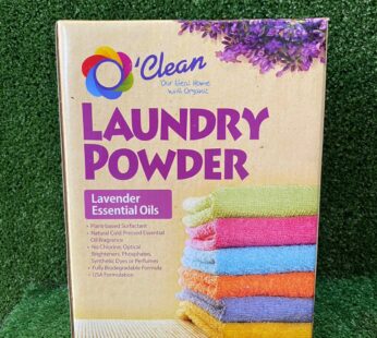 O’Clean Laundry Powder Lavender Essential Oils 800g. BMS Organics