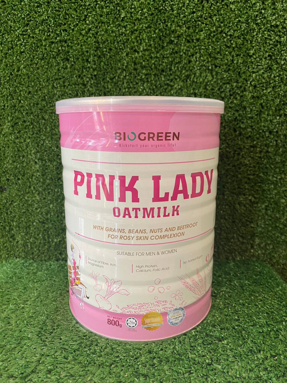 Pink Lady Oat Milk BioGreen 800g.
