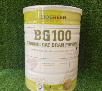 BG100 Organic Oat Bran Powder Biogreen 500g.