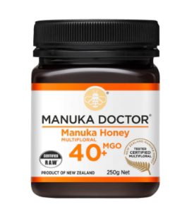MGO 40+ Multifloral Manuka Honey, MANUKA DOCTOR 250g