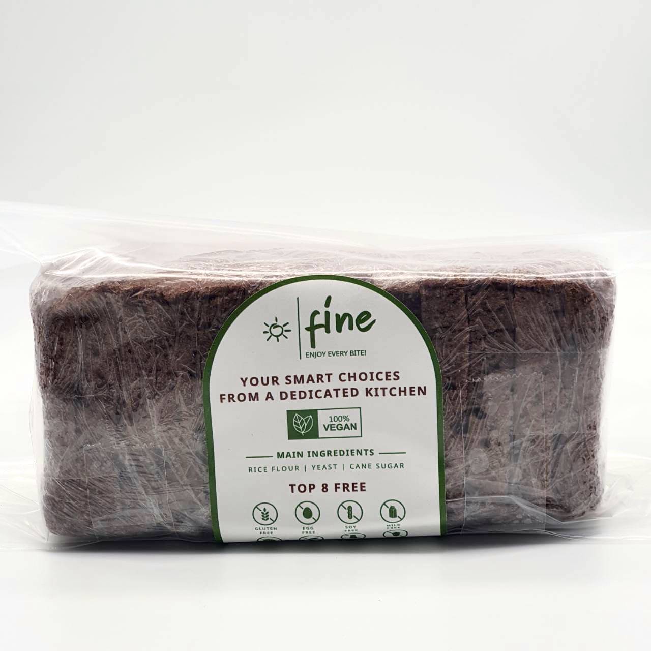 Organic Riceberry Bread Gluten Free, fine.bkk 700g