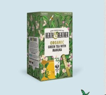 Organic Green Tea With Manuka Honey, Heath & Heather 40g