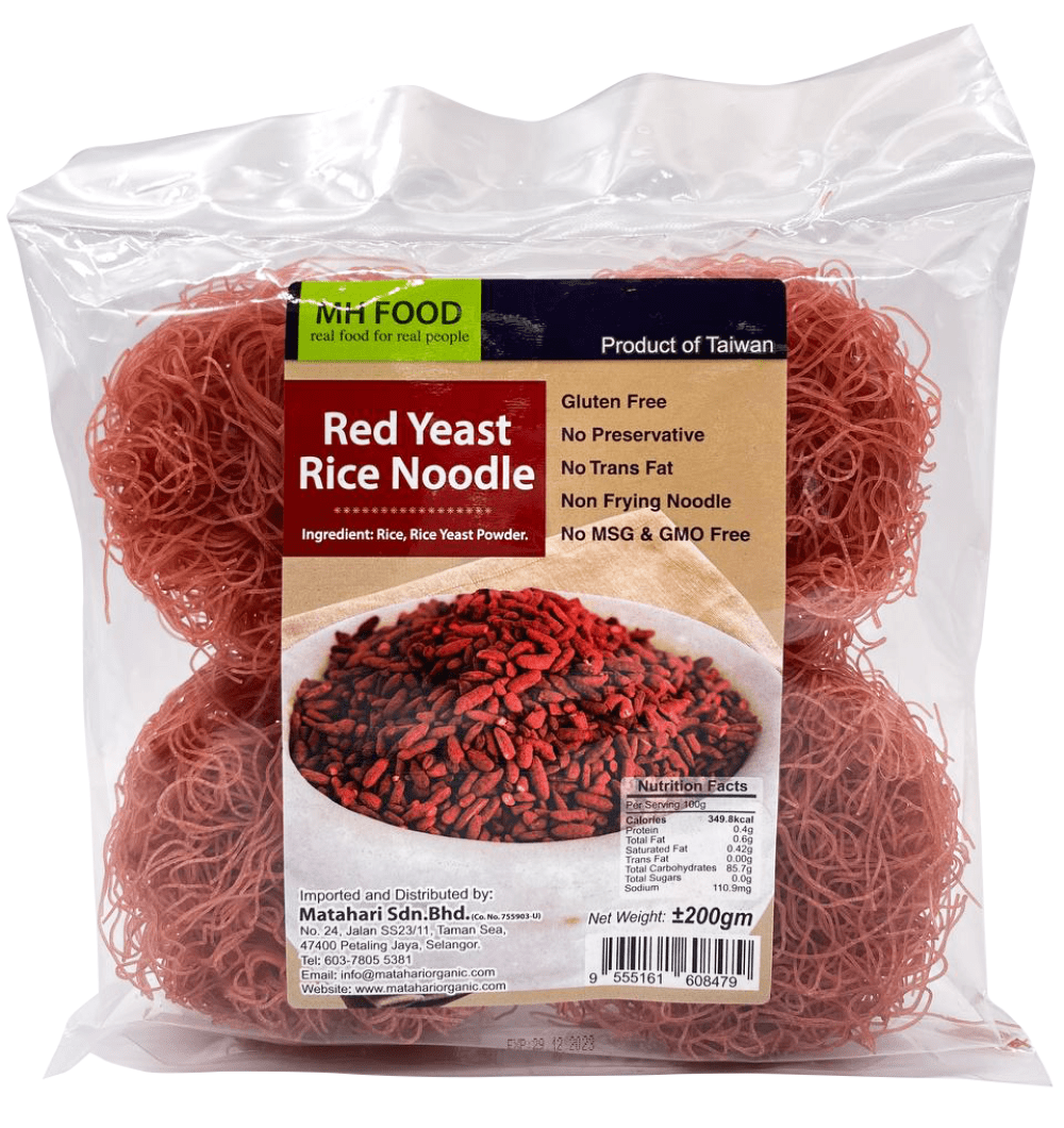 Red Yeast Rice Noodle, MH FOOD 200g
