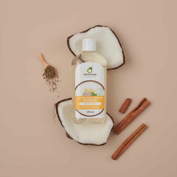 Coconut Oily Clarifying Shampoo For Oily Hair, Tropicana 290 ml