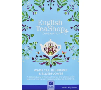 Organic White Tea, Blueberry & Elderflower, English Shop 40g