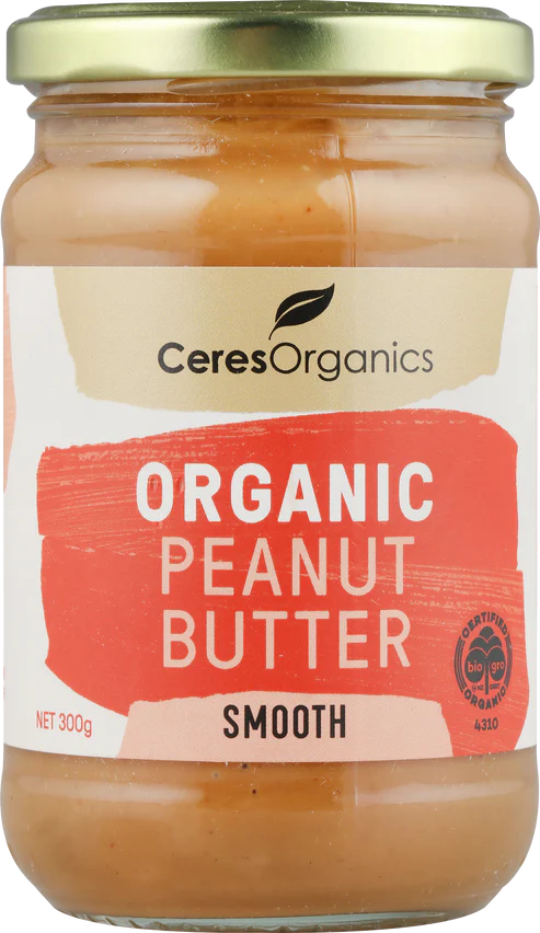 Organic Peanut Butter, Smooth, Ceres Organics 300g
