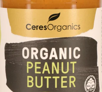 Organic Peanut Butter, Crunchy, Ceres Organics  300g