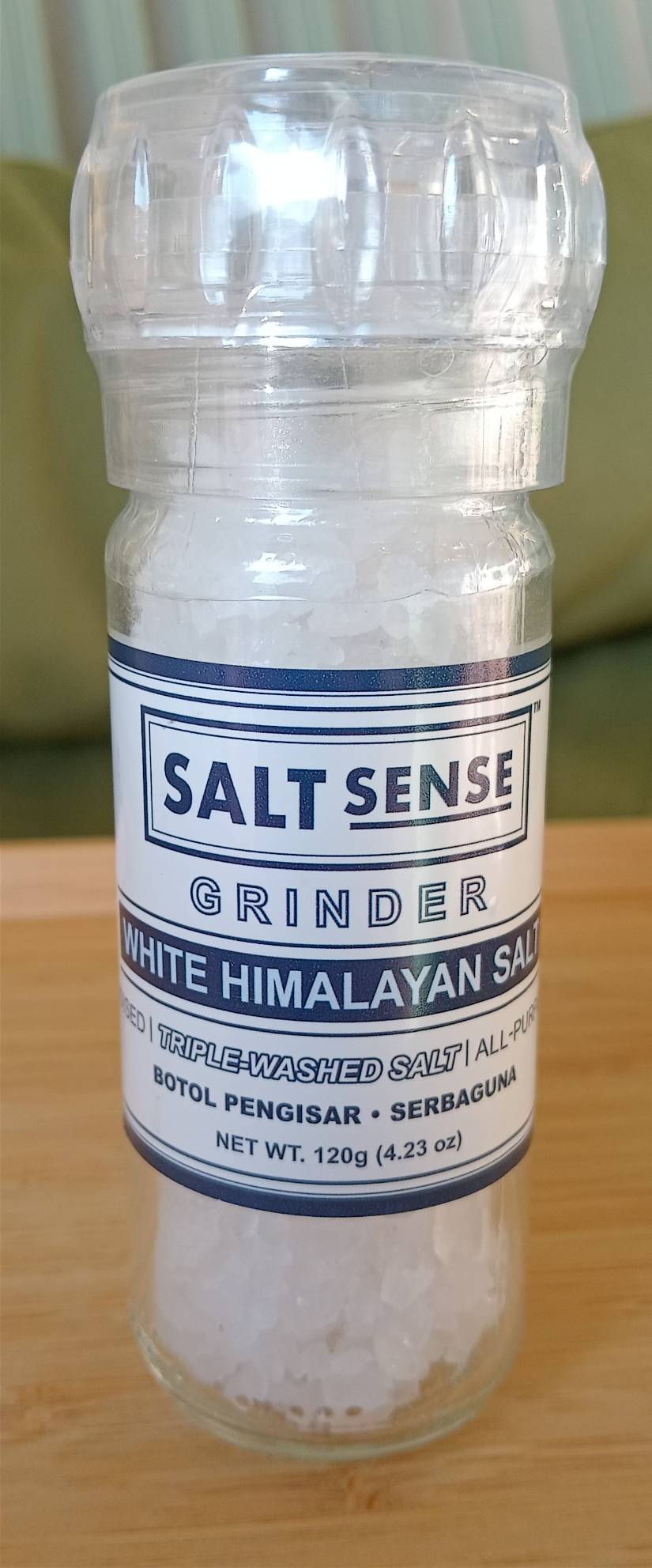 White Himalayan Salt-Grunder-, Salt Sense 120g