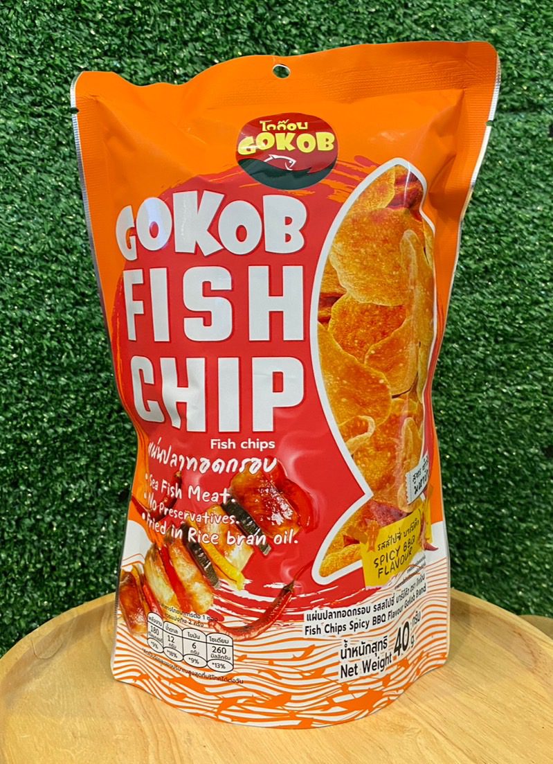 Fish Chips Spicy BBQ Flavour Gokob 40g