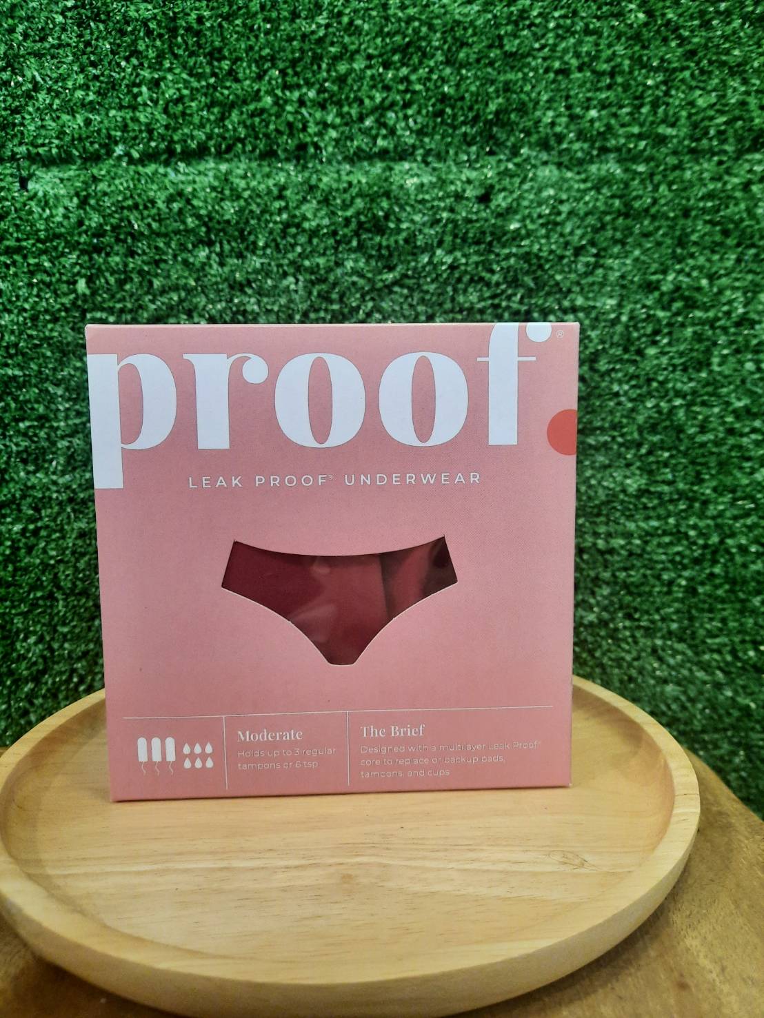 Leakproof Brief Wine xs PROOF UNDERWEAR