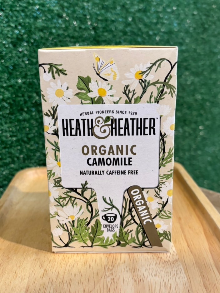 HEATH HEATHER ORGANIC CAMOMILE NATURALLY CAFFEINE FREE 20G